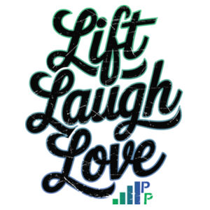 LIFT LAUGH LOVE - WOMEN'S FITTED T-SHIRT - 73M8PE Design