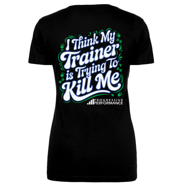KILLER TRAINER - WOMEN'S FITTED T-SHIRT - TY9AEM Thumbnail