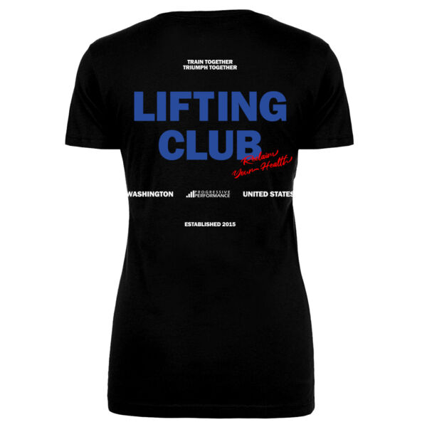 LIFTING CLUB - WOMEN'S FITTED T-SHIRT - $HSCQGZ$ Thumbnail